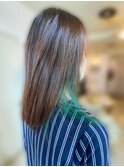 20代30代大人かわいい透明感★グリーンイヤリングカラー