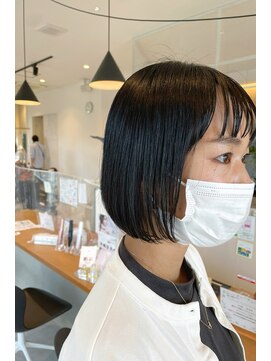 ヘアーエスクールエミュ(hair S. COEUR emu) ワンレングスボブ