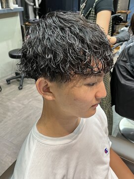 スタイル スマート サロン(STYLE smart salon) STYLE藤沢メンズマッシュ黒髪刈り上げ波巻きスパイラルパーマ
