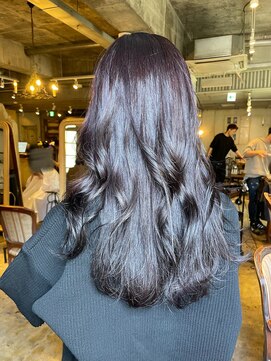 髪質改善と縮毛矯正の専門店 サンティエ(scintiller) ディープパープルカラー