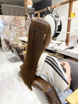 カルナ バイ エルモ(calna by ELMO)&nbsp;くびレイヤーエモージュデザインカラーベージュミディ