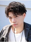【メンズ】【ツイストスパイラル】【波巻きパーマ】