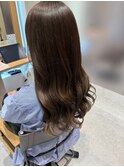 大人可愛いフレンチカジュアルアースカラーシアーカラー