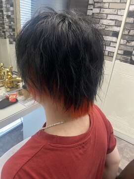 リアン(Lien) インナーカラー×オレンジ