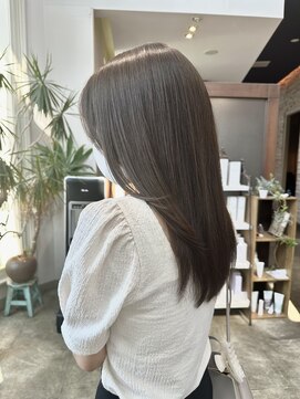 ヘアドレッシング インプローブ 前橋(hair dressing improve) ブリーチなしオリーブカラー