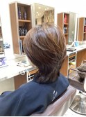 ミディアムウルフ ベージュブラウン