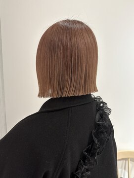 ヨーク(YOKE) 【YOKE】きりっぱなしボブ/ハイトーンボブ/ピンクベージュ