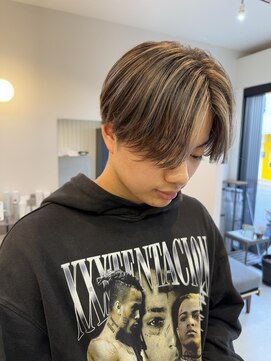 メンズバイココテラス 豊中(men's by cocoterace) メンズハイライト/メンズカラー/センターパート