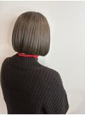 グレージュカラー×ボブ