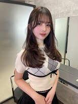 リリー(Lilley)&nbsp;マロンベージュ×小顔レイヤー×韓国風巻き×髪質改善