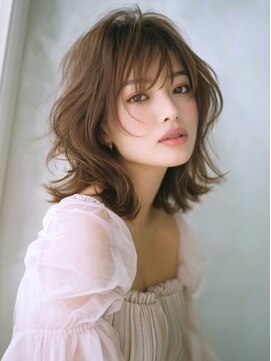 アルトリスト(Altruist Aging×HAIR&SPA) ★ダークアッシュ大人ガーリーボブ着物ミディアムレイヤーカット