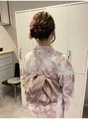 浴衣着付け+ヘアセット