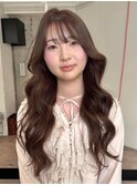 薬院　ブリーチなしカラー　暖色カラー　ボブ