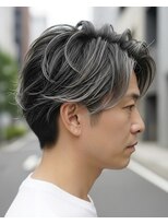 バース 梅田中崎町店(BIRTH)&nbsp;白髪ぼかしバレイヤージュシルバーカラーグレーカラー