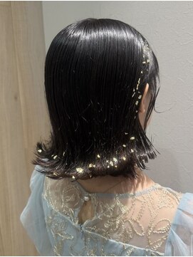 ティエナビューティー(TIENA BEAUTY) 結婚式お呼ばれヘア　金箔ヘア