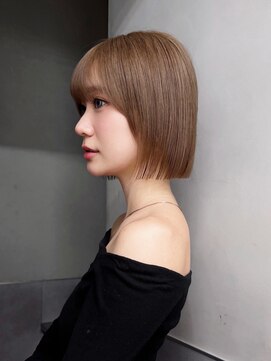 アルバム 池袋(ALBUM) 顔周りレイヤーボブ前髪カット大人ガーリー _ba574711