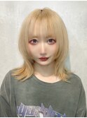 ハイトーン ボブレイヤーウルフ ダブルカラー