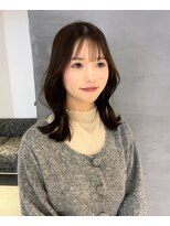 エミュ 伏見 国際センター(emu) ショコラグレージュ/ミディアムヘア/くびれヘア