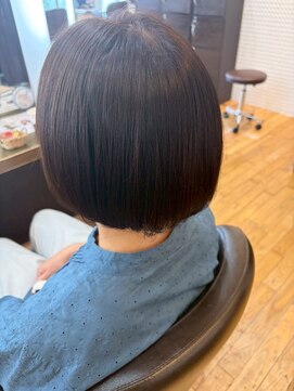 ヴァンカウンシル 清須店(VANCOUNCIL) 大人のショートボブ+暗すぎない白髪染めカラー