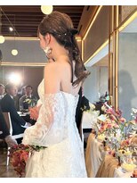 アトレ 福岡大名店(attrait)&nbsp;柔らかいベージュカラーのロングスタイル