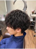 波巻きマッシュパーマ