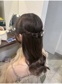 ハーフアップ