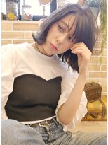 アジュール(hair&make AZURE)&nbsp;ダークグレー×外ハネボブ