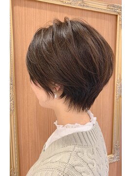 ロンド パルティール 大宮(Lond partir) 【石田勇士郎】グランジュ丸みショートネイビー20代30代40代