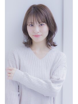 ラフ フロム ガーデン(Laf from GARDEN) 【寺尾拓巳】大人かわいいアッシュブラウンくびれミディアム