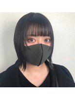 オンザ(ONTHE)&nbsp;タイトな外ハネボブ　顔まわりレイヤー　姫バング