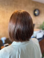 アークスヘアー&nbsp;ミニボブココアブラウン小顔美肌ストレート丸み