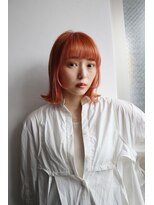 セシルヘア 沖縄店(Cecil hair) くびれボブ/外ハネボブ/オレンジブラウン