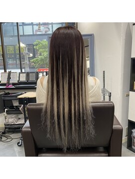 プルエクステのお店ネクスト(NEXT) #プルエクステ #ダイヤモンド毛質 #GLAY #MIX #ブラウン