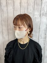 ビューティドレッセヤマノ 池袋パルコ(Beauty Dresse YAMANO)&nbsp;【レイヤーボブ】【外ハネ】【池袋】オレンジベージュカラー