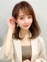 アフロート エル 大阪(AFLOAT L)&nbsp;シルキーベージュ/斜めバング/グレージュカラー/デザインカラー