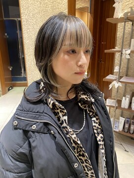 ピークアブー 原宿ハラカド(PEEK-A-BOO) インナーカラー/ウルフレイヤー/顔周りデザイン