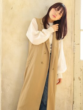 アビエクレール 河内花園(abije claire) 美髪ストレートセミロング★20代30代50代 髪質改善