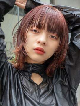 ミンクス渋谷スマートサロン(MINX shibuya smart salon) シアーカラー ショート 姫カット ダークアッシュ 魅力倍増カール