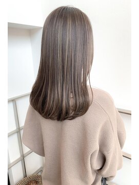 ヘアーズ ベリー 平尾店(hairs BERRY) BERRY髪質改善大人ミディブロンドベージュ美髪ストレート