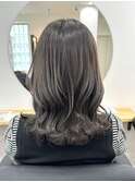 透明感アディクシーでブリーチ無しダブルカラー【向】