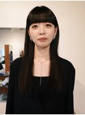 【ナチュラルロング/佐々木慧介】髪質改善/前髪カット/黒髪