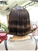こだわりの波巻きボブパーマ