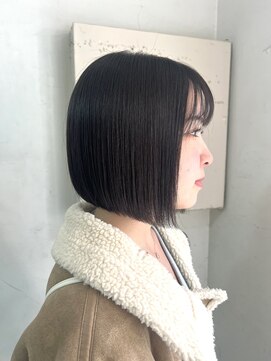ネオリーブアイム 横浜西口店(Neolive aim) ボブカット　顎下1センチボブ　酸性ストレート