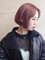 モニカ 茶屋町(MONICA) ピンクベージュ×ボブ