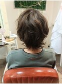 マッシュウルフパーマ