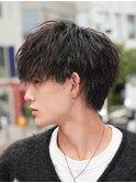 武蔵小杉シャドウパーマ波巻きツイストスパイラルビジネスヘア