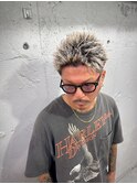 スパイキーショート 短髪 メンズハイトーン