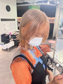 ユーフォリア 渋谷グランデ(Euphoria SHIBUYA GRANDE) フェイスフレーミング　ミルクティー　ペールオレンジ