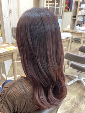 アルターリール(aL ter Rire) くびれヘア/アプリコットオレンジ/ハイライトカラー/中村郁未