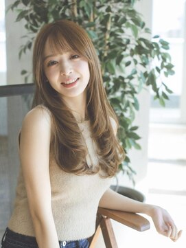 リノバイホヌア(Lino by hoNua.) レイヤー　ワンカール　ロング　ベージュカラー　20代30代